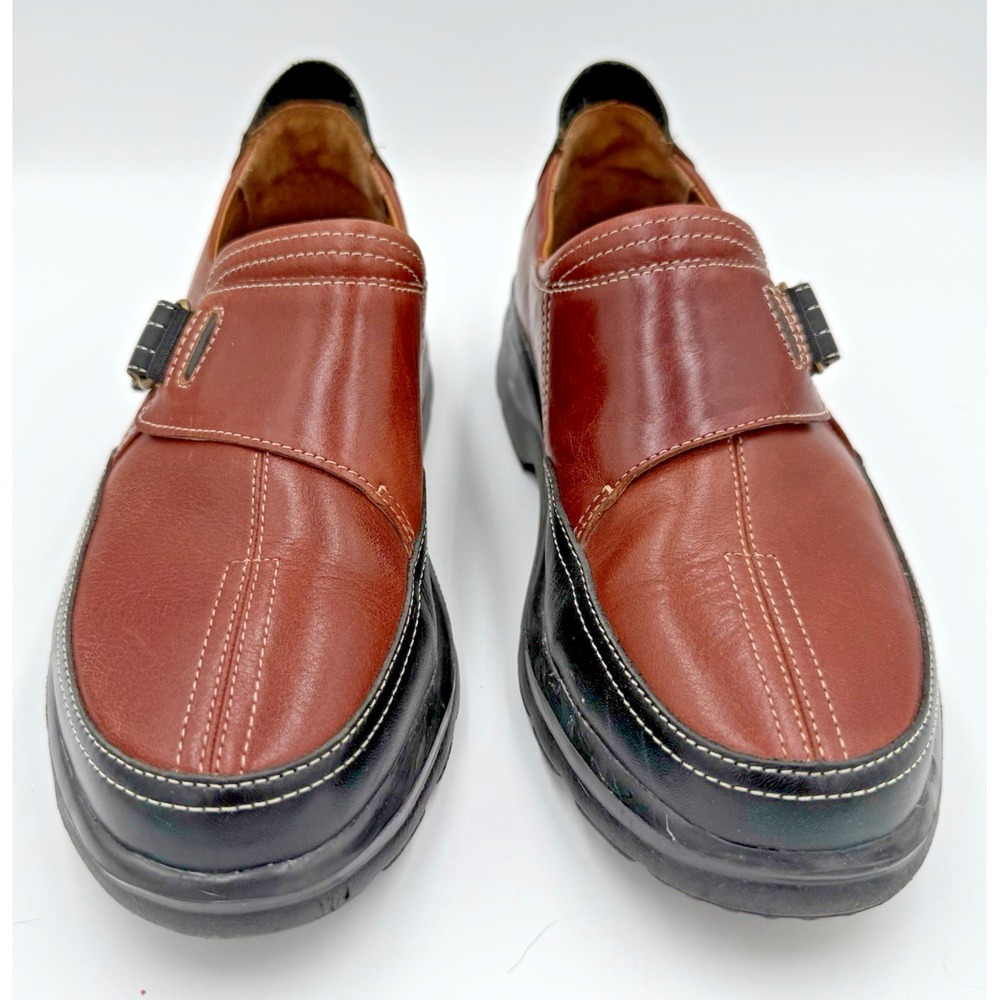 Dr. Comfort Kristin 4320 Black/Brown Diabetic Leather Casual Shoe Women's 7.5